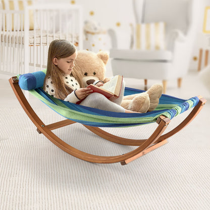 Gardeon Hammock Bed Outdoor Camping Kids Timber Hammock Rocking-Hammock-PEROZ Accessories
