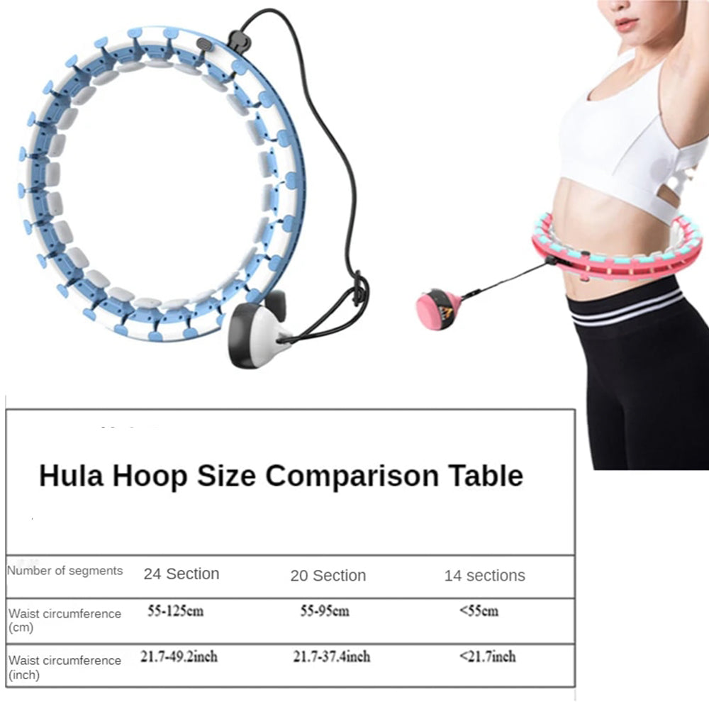 Anyfit Pink Green Waist Trainer Massage Hoop Adjustable Smart SportsExercise Equipment for Gym Home-Exercise &amp; Fitness-PEROZ Accessories