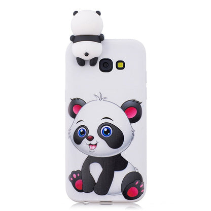Anymob Samsung Case White Cat Soft Silicone 3D Unicorn Panda Phone Cover Protection-Mobile Phone Cases-PEROZ Accessories