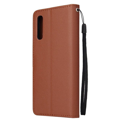 Anymob Samsung Brown Leather Case Flip Wallet Phone Cover-Mobile Phone Cases-PEROZ Accessories