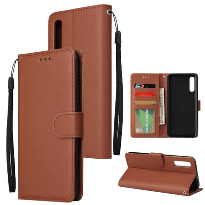 Anymob Samsung Brown Leather Case Flip Wallet Phone Cover-Mobile Phone Cases-PEROZ Accessories