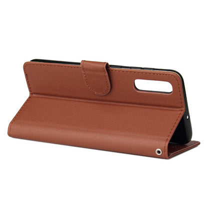Anymob Samsung Brown Leather Case Flip Wallet Phone Cover-Mobile Phone Cases-PEROZ Accessories