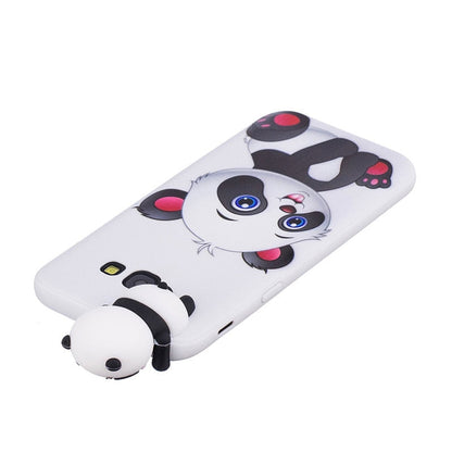 Anymob Samsung Case White Cat Soft Silicone 3D Unicorn Panda Phone Cover Protection-Mobile Phone Cases-PEROZ Accessories