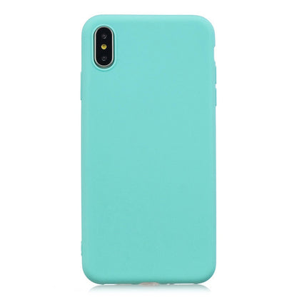 Anymob iPhone Case Red Simple Solid Color Ultra thin Soft TPU Cases Candy Color Back Cover-Mobile Phone Cases-PEROZ Accessories