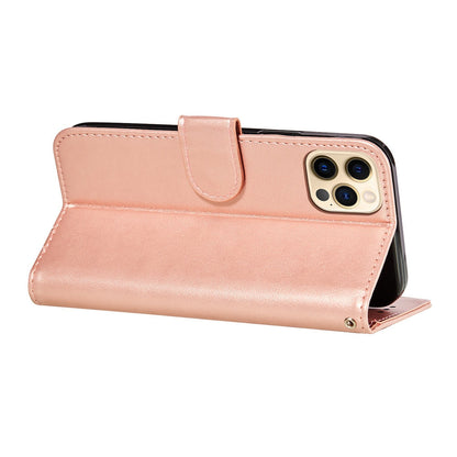 Anymob iPhone Case Red Solid Color Leather Fashion Magnetic Flip Wallet Cover-Mobile Phone Cases-PEROZ Accessories