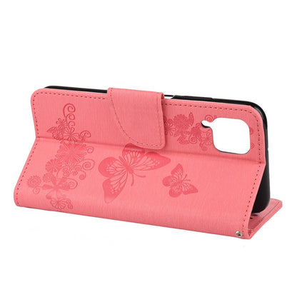Anymob iPhone Pink Fashion Flip Case Butterfly Print Card Slot Wallet Leather Back Cover-Mobile Phone Cases-PEROZ Accessories