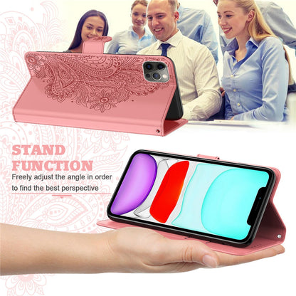 Anymob iPhone Brown Flip Leather Phone Cases Peacock Pattern Wallet Cover-Mobile Phone Cases-PEROZ Accessories