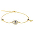 Anyco Bracelet High Quality Women Luxury Gold Plated Diamond Bracelet Jewelry Blue Stone Eyes Bracelets For Women-Bracelets-PEROZ Accessories