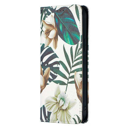 Anymob iPhone Case Flip Leather Rainbow Flower Magnetic Card slot Wallet Cover-Mobile Phone Cases-PEROZ Accessories