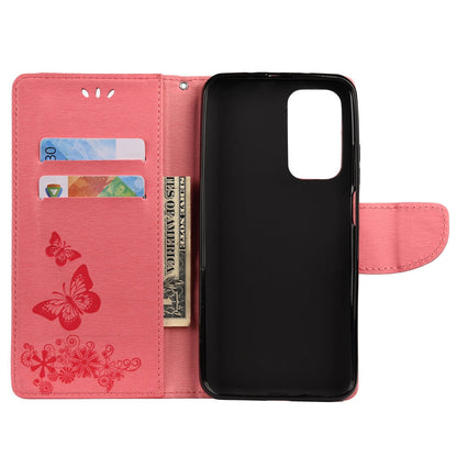 Anymob iPhone Pink Fashion Flip Case Butterfly Print Card Slot Wallet Leather Back Cover-Mobile Phone Cases-PEROZ Accessories