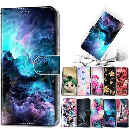 Anymob Samsung Yellow Butterfly Magnetic Flip Leather Phone Case-Mobile Phone Cases-PEROZ Accessories