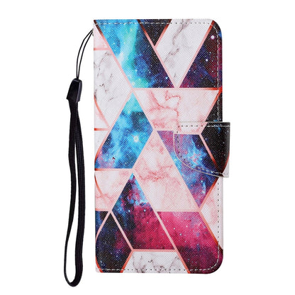 Anymob Samsung Blue Yellow Butterfly Pattern Phone Case Magnetic Flip Leather Wallet Painted Cover-Mobile Phone Cases-PEROZ Accessories