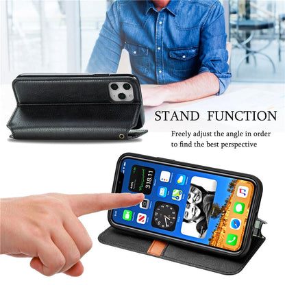 Anymob IPhone Silver Fashion Flip Phone Leather Cases Wallet Book Style Cover-Mobile Phone Cases-PEROZ Accessories