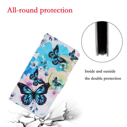 Anymob Samsung Red Lotus Butterfly Painted Case Flip Wallet Leather Phone Cover-Mobile Phone Cases-PEROZ Accessories