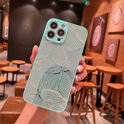 Anymob iPhone Case Pink Glitter Flower Phone Silicone Colorful Laser Back Cover-Mobile Phone Cases-PEROZ Accessories