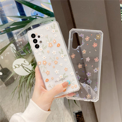Anymob Samsung Multicolor Roses Flowers Soft Silicone Phone Case Transparent Cover-Mobile Phone Cases-PEROZ Accessories