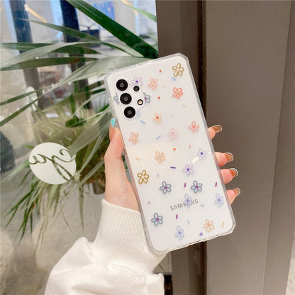 Anymob Samsung Multicolor Roses Flowers Soft Silicone Phone Case Transparent Cover-Mobile Phone Cases-PEROZ Accessories