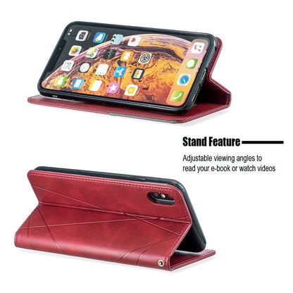 Anymob iPhone Case Gray Flip Wallet Luxury Vintage Business Leather Magnetic Phone Bag-Mobile Phone Cases-PEROZ Accessories