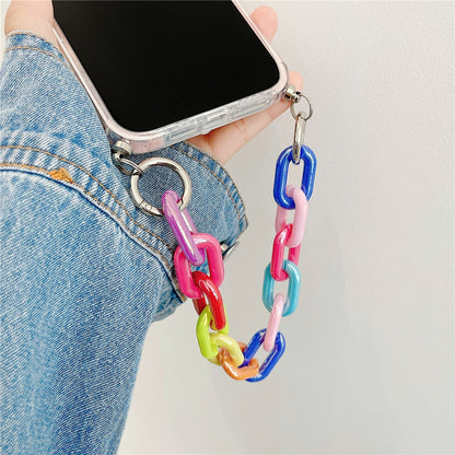 Anymob iPhone Case Rainbow Art Graffiti Love Heart Bracelet Colorful Chain Soft Silicone Case-Mobile Phone Cases-PEROZ Accessories