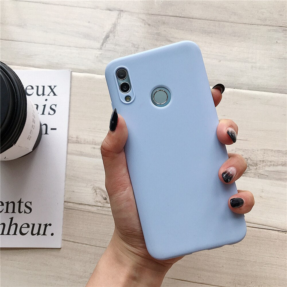 Anymob Samsung Light Purple Plain Candy Color Mobile Silicone Protective Case-Mobile Phone Cases-PEROZ Accessories