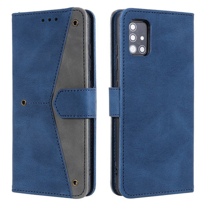 Anymob Samsung Green Splicing Flip Leather Case Card Slot Wallet Phone Cover-Mobile Phone Cases-PEROZ Accessories