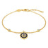 Anyco Bracelet Custom Cubic Zirconia Bracelets Adjustable Blue Big Eye Gold Platted Bracelet For Women Jewelry-Bracelets-PEROZ Accessories