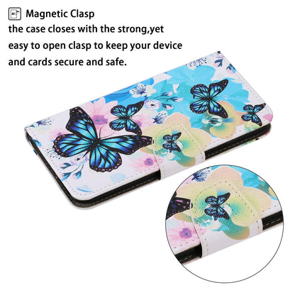 Anymob Samsung Pink And Blue Unicorn Painted Case Flip Wallet Leather Phone Cover-Mobile Phone Cases-PEROZ Accessories