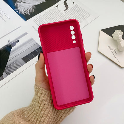 Anymob Samsung Case Black Camera Lens Protection Phone Color Candy Soft Back Cover-Mobile Phone Cases-PEROZ Accessories
