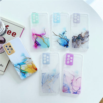 Anymob Samsung Gray Transparent Marble Phone Case Fundas Cover-Mobile Phone Cases-PEROZ Accessories