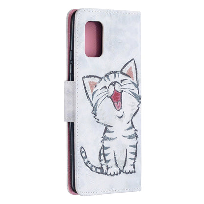 Anymob Samsung Case Multicolor Feather Cartoon Flip Leather Wallet Phone Cover Protection-Mobile Phone Cases-PEROZ Accessories