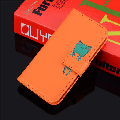 Anymob iPhone Case Orange Flip Leather Skin Silicone Bear Design Wallet Phone-Mobile Phone Cases-PEROZ Accessories