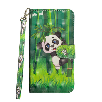 Anymob iPhone Case Golden Butterfly Flip Leather 3D Panda Painted Wallet Back Cover-Mobile Phone Cases-PEROZ Accessories