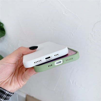 Anymob iPhone Green Silicone Plain Phone Case Soft Candy Cover-Mobile Phone Cases-PEROZ Accessories