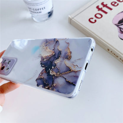 Anymob Samsung Gray Transparent Marble Phone Case Fundas Cover-Mobile Phone Cases-PEROZ Accessories