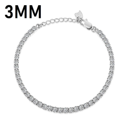 Anyco Bracelet Multi Color Cubic Zircon Iced Out Bling Full Stones 925S Sterling Silver Women CZ Tennis Gold Bracelets-Bracelets-PEROZ Accessories