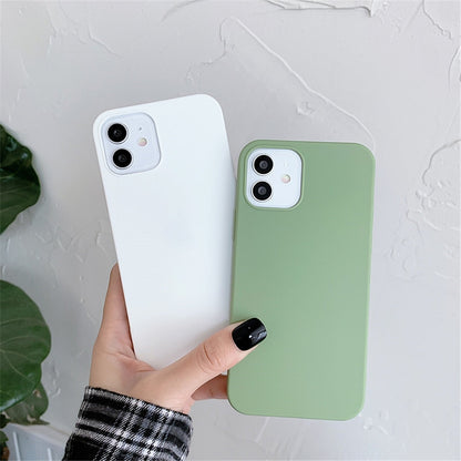 Anymob iPhone Green Silicone Plain Phone Case Soft Candy Cover-Mobile Phone Cases-PEROZ Accessories