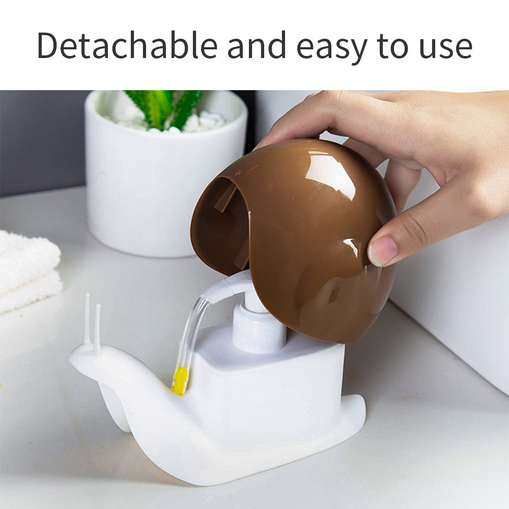 Anyhouz Snail-Shaped Lotion Shampoo Shower Gel Dispenser Black Pump Bottle Home Bathroom Portable Soap-Bathroom and Toilet Accessories-PEROZ Accessories
