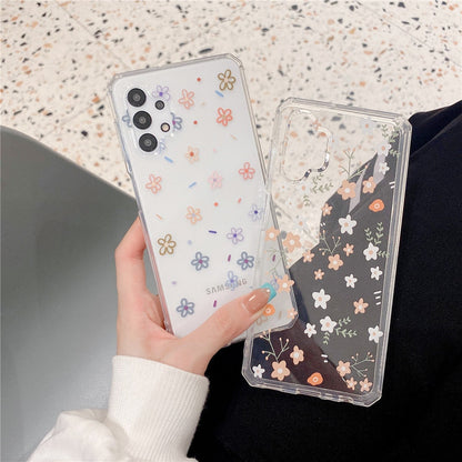 Anymob Samsung Multicolor Roses Flowers Soft Silicone Phone Case Transparent Cover-Mobile Phone Cases-PEROZ Accessories