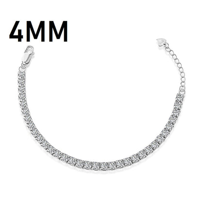 Anyco Bracelet Cubic Zircon Iced Out Bling Full Stones 925S Sterling Silver Women CZ Tennis Gold Bracelets-Bracelets-PEROZ Accessories