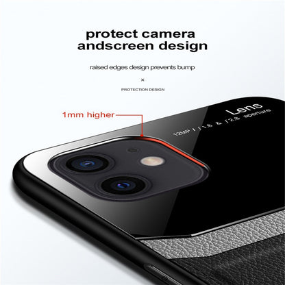 Anymob iPhone Brown Anti-drop Pattern Phone Case Leather Back Cover-Mobile Phone Cases-PEROZ Accessories
