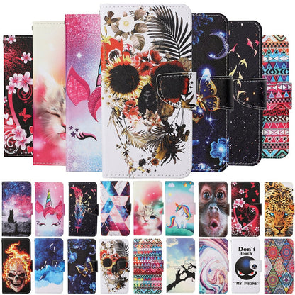 Anymob Samsung Multicolored Marbling Pattern Phone Case Magnetic Flip Leather Wallet Painted Cover-Mobile Phone Cases-PEROZ Accessories