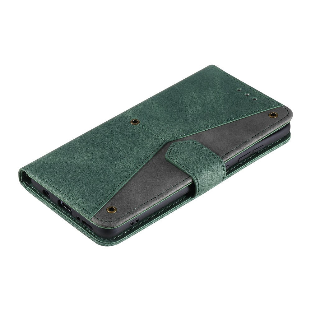 Anymob Samsung Pink Splicing Flip Leather Case Card Slot Wallet Phone Cover-Mobile Phone Cases-PEROZ Accessories