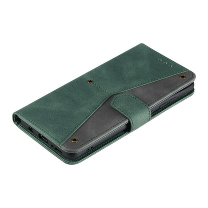 Anymob Samsung Green Splicing Flip Leather Case Card Slot Wallet Phone Cover-Mobile Phone Cases-PEROZ Accessories