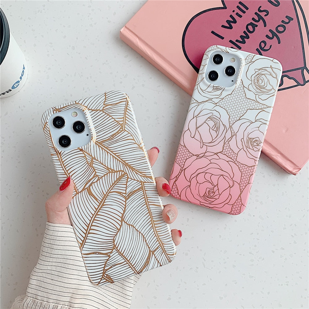 Anymob iPhone Dark Blue Marble Phone Case Soft Silicone Cover-Mobile Phone Cases-PEROZ Accessories