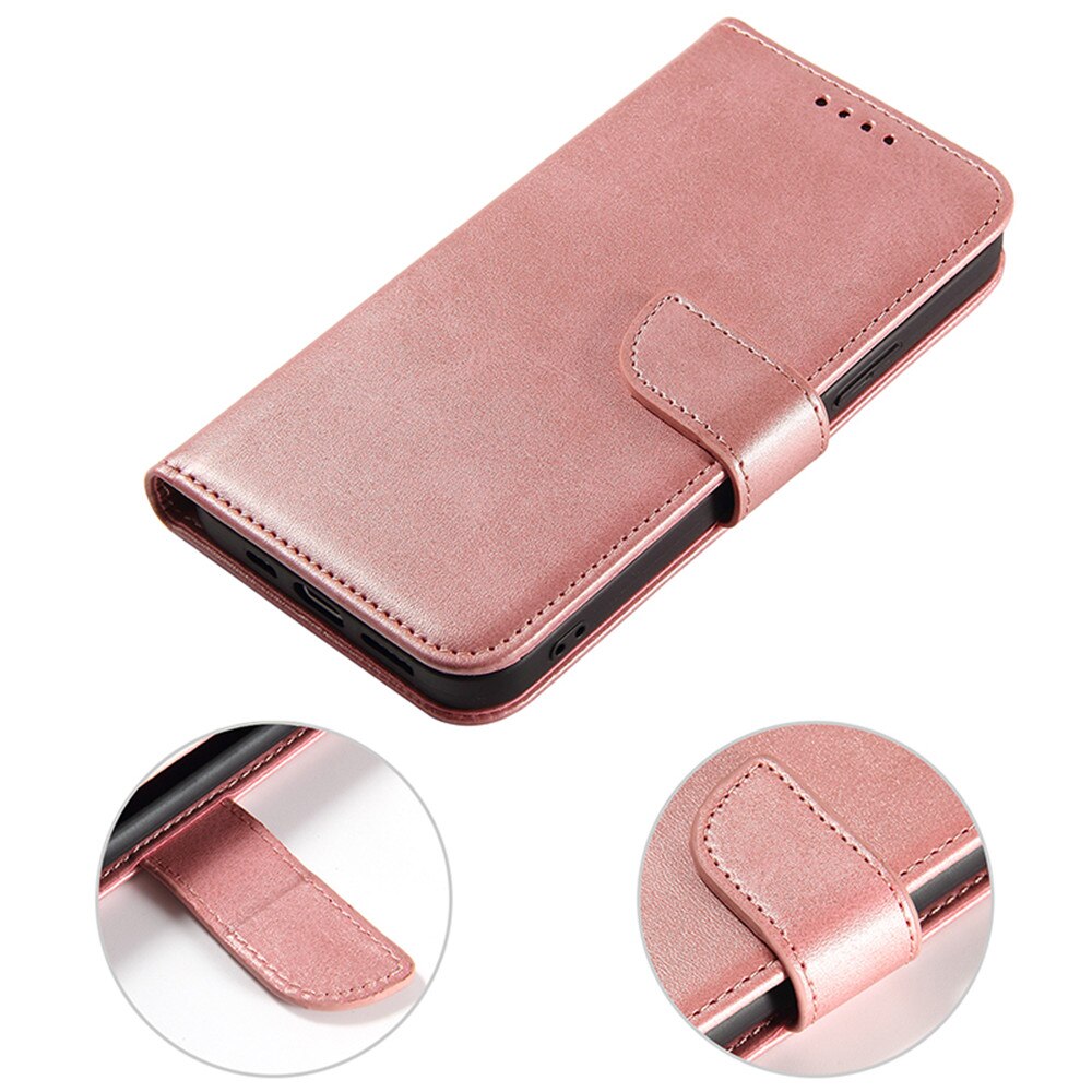 Anymob iPhone Case Brown Magnetic Flip Solid Color Wallet Phone Protection Cover-Mobile Phone Cases-PEROZ Accessories