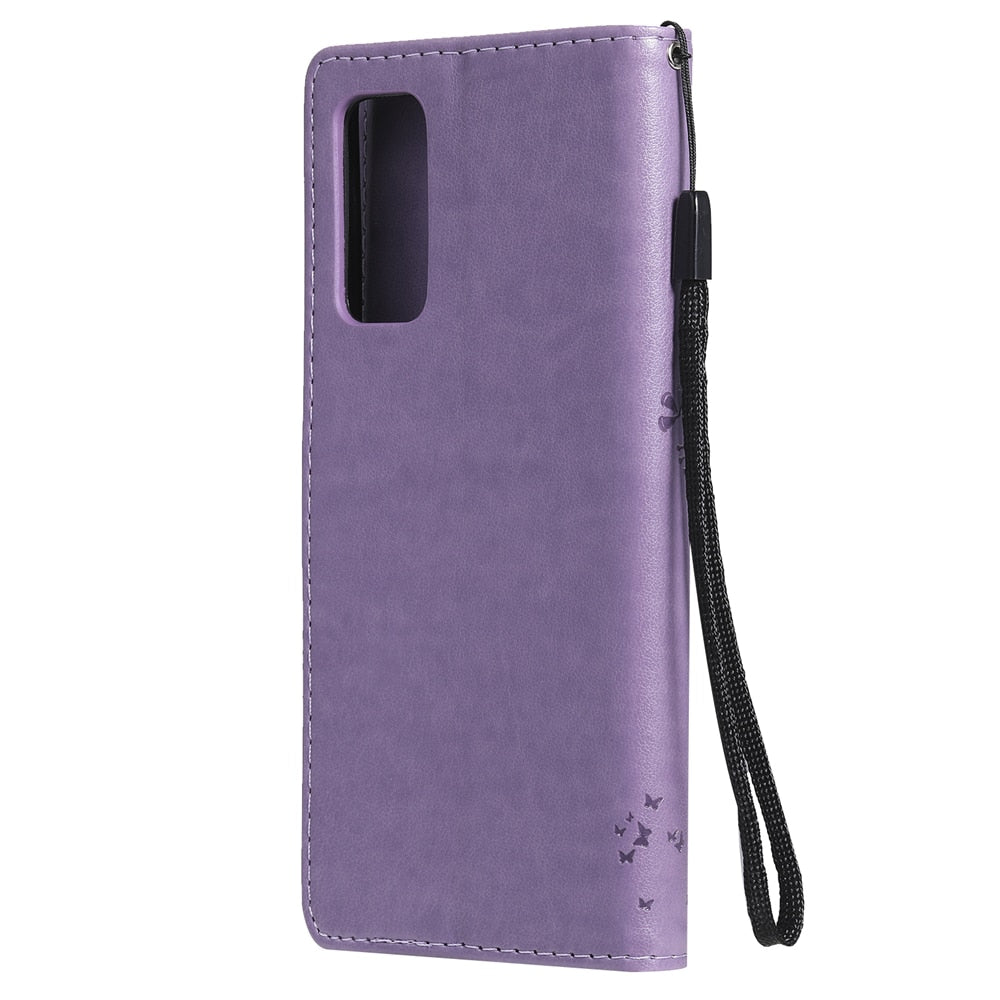 Anymob Samsung Violet Leather Flip Case Wallet Cases Phone Bag Shell Cover-Mobile Phone Cases-PEROZ Accessories