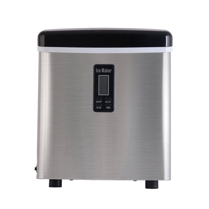 Devanti 3.2L Stainless Steel Portable Ice Cube Maker-Appliances &gt; Kitchen Appliances-PEROZ Accessories
