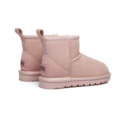 Australian Shepherd Sheepskin Kids Mini Classic UGG boots Water Resistant-Kid Boots-PEROZ Accessories