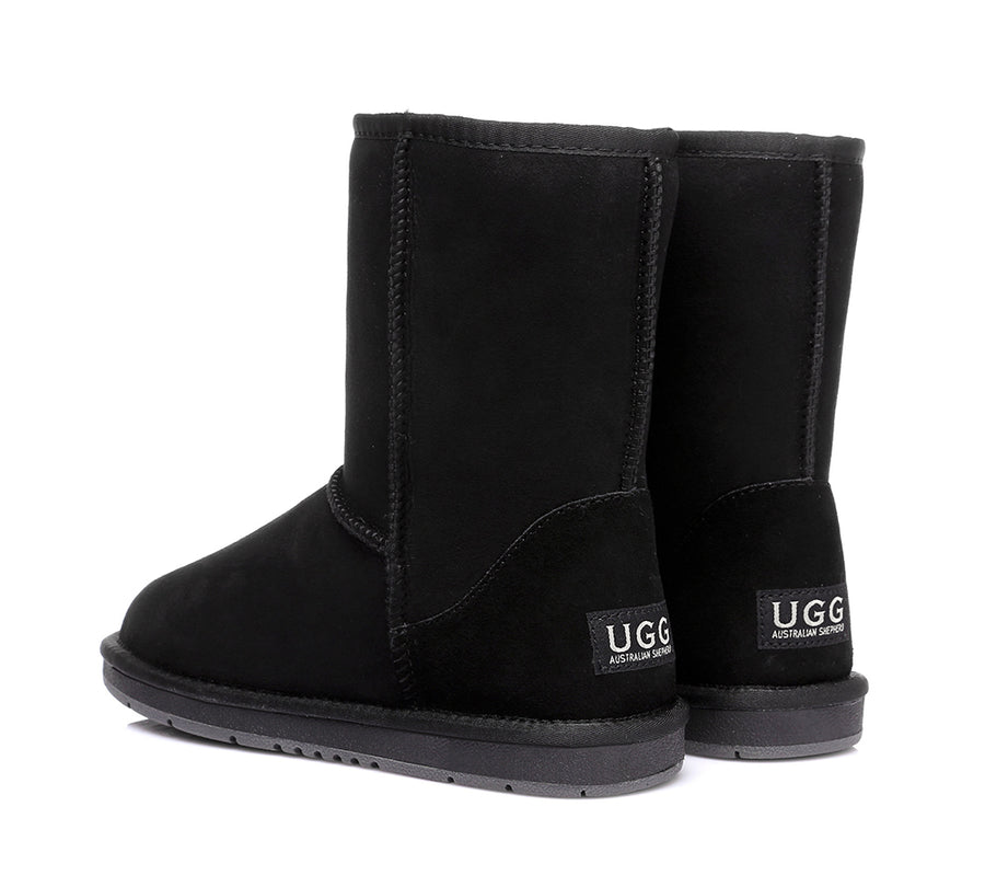 Australian Shepherd UGG Short Classic Boots Men Big Size-Boots-PEROZ Accessories