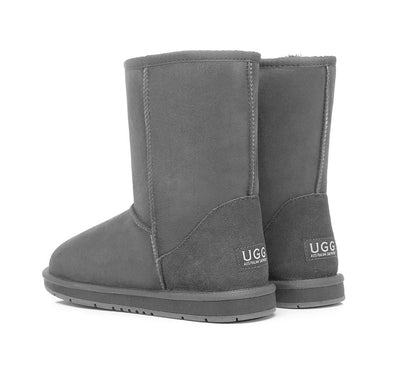 Australian Shepherd UGG Short Classic Boots Men Big Size-Boots-PEROZ Accessories